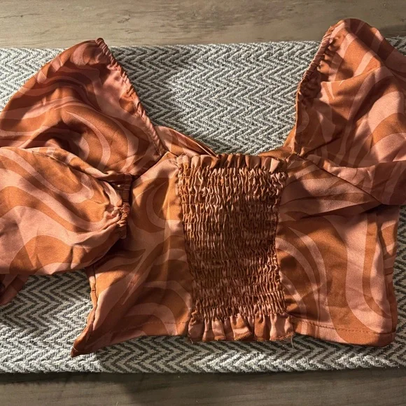 Altar'd State Rust Swirl Crop Top - Picture 8 of 8